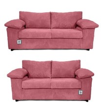 Amalfi Full Back Pink Sofa 3+2