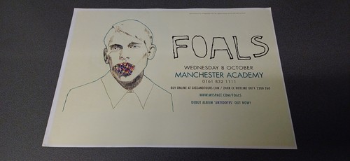 Foals original concert poster - foals,