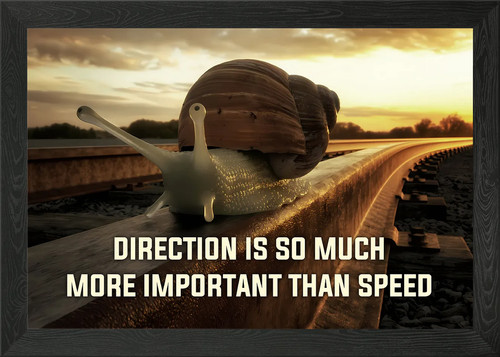 Sanil and direction framed - and,