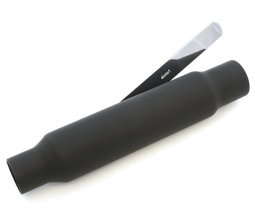 Shorty muffler flat black - -,