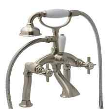 Francis Pegler Sequel Bath Shower Mixer Tap in Brushed Nickel Traditional Style