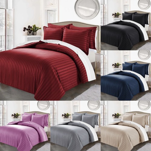 Silk satin stripes duvet - satin,