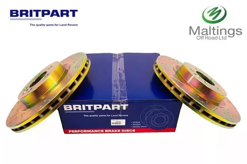 Drilled grooved front - +,