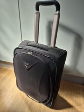 Antler Cabin Bag Small Luggage Black Expandable Extendable Handle Two-Wheeled