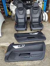 MERCEDES SLK R172 AMG LINE INTERIOR LEATHER SEATS RED STITCH WITH DOOR CARDS