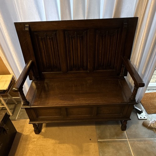 Antique edwardian oak monk - edwardian, monk’s