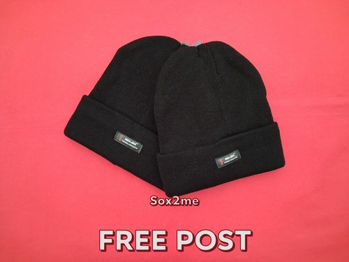 Mens beanie hat black thermal - beanie,