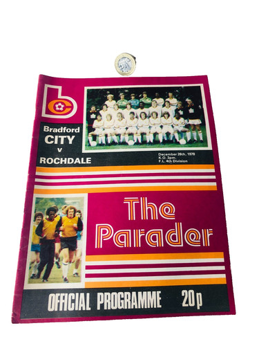 Football programme bradford - football,