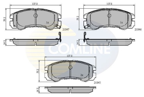 Brake pad set - for, disc