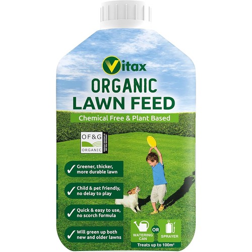 Vitax organic lawn feed - lawn,
