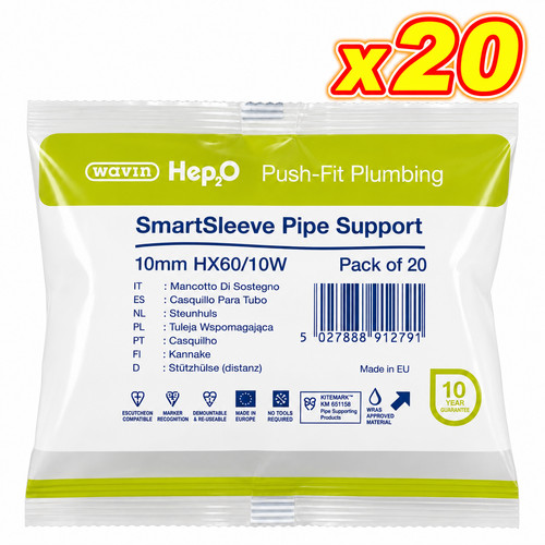 Hep20 10mm smartsleeve pipe - 10mm,