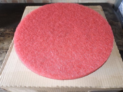 Red floor cleaning pads - cleaning,