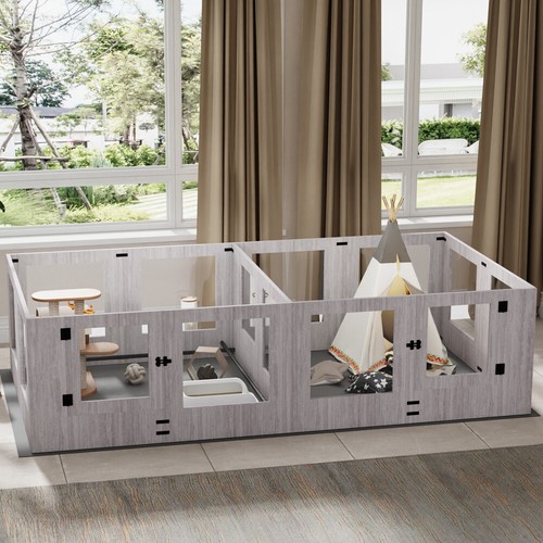 Xxl dog playpen - clear, pet