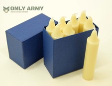 Vintage Swiss Army Candles For Lanterns (Pack of 8) Original Military Surplus