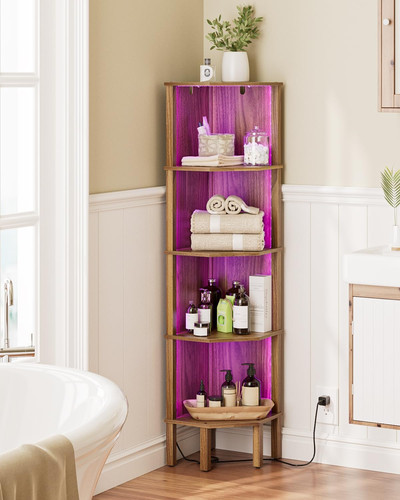 Tier corner shelf stand - 5-tier,