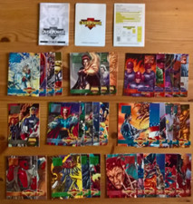 Fleer trade cards: Marvel Overpower 1995 part-set 36 different + rules