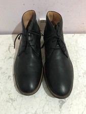 Clarks ankle black size 9.5 G mens leather desert boots shoes - IE