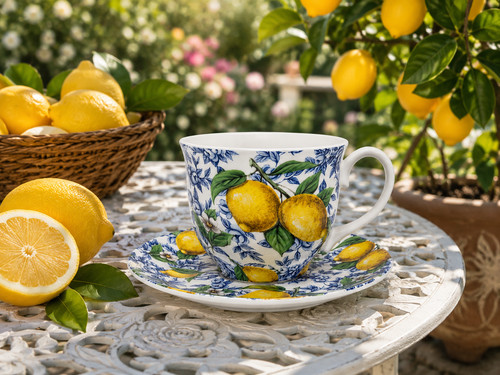 Italian lemons cup - lemons,