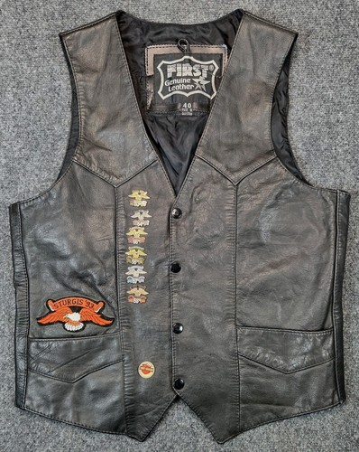 First genuine leather - leather, vest