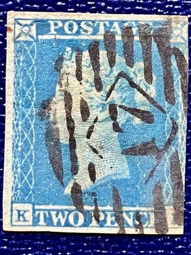 Two penny blue stamp - two,