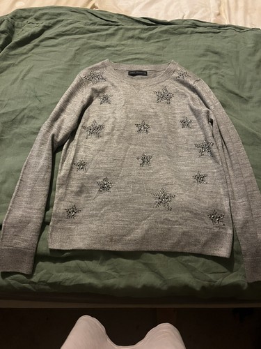 Ladies grey jumper size - s,