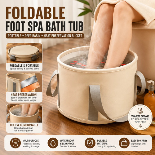 Foldable foot spa - spa, tub