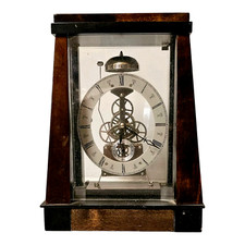 Passing Strike Oval Dial Skeleton Quartz Mantel Clock