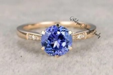 Natural Tanzanite Tanzanite Ring, December Birthstone, Blue Gemstone