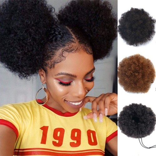 Afro puff hair bun drawstring - hair,