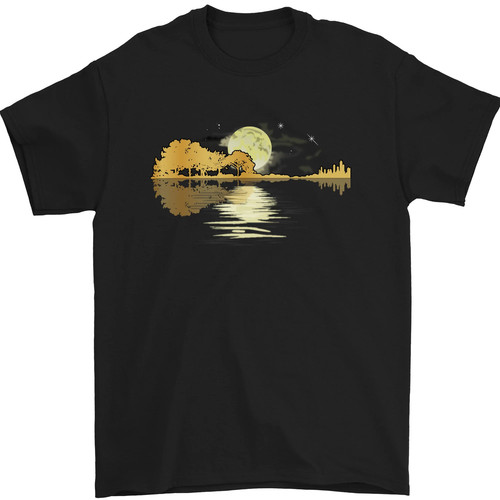 Guitar reflection guitarist - guitar,
