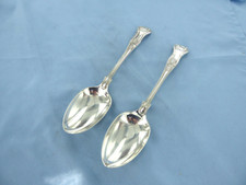 AN ANTIQUE PAIR OF STERLING