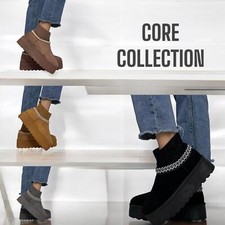 LADIES WOMEN CHUNKY SNUGG MULES BOOTS WITH SOCKS FOR FIRM GRIP FOR EXTRA COMFORT