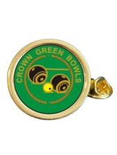 Crown green bowls gold plated - crown,