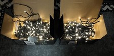 x2 Habitat LED String Lights 200 Warm White Christmas Tree Fairy Timer Lights