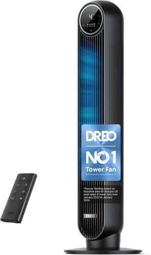 Dreo silent tower fan - silent, 20db