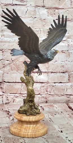 Bronze eagle figurine wings - eagle,
