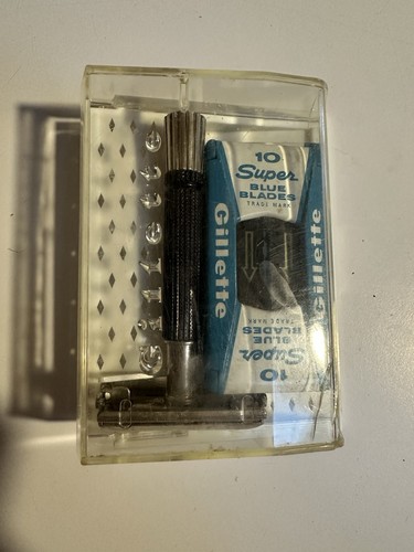 Vintage gillette super blue - vintage,