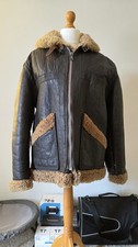 RAF Bomber Jacket Real Leather & Sheep Skin - Men's Large