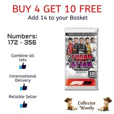 F1 2025 Topps Turbo Attax Formula 1 Cards - #172 - #356