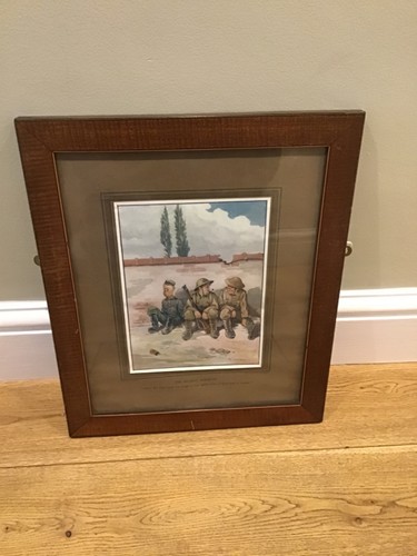 Ww1 mounted framed print - mounted, drawn