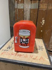 Simpsons Duff Beer Mini Fridge Novelty Fridge Man Cave Drink Cooler Beers Cans
