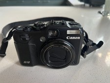 Canon PowerShot G12 10MP Compact Digital Camera - slight scratch on lens