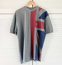 Trojan Records T-Shirt Size XXXL Grey Union Jack Flag Top Cotton Pique