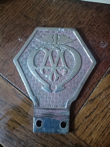 Vintage car badge - aa,
