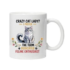 Funny Cat Mug Hilarious Sarcastic Cats Black Cat Tabby Tea Coffee Cup Ideal Gift