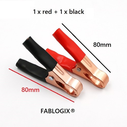 Crocodile clips 80mm - clips,