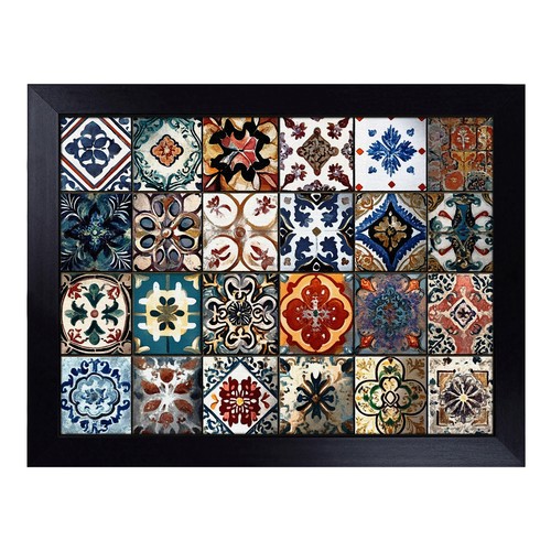 Moroccan tiles cushioned lap - cushioned,