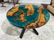 Ocean Epoxy Resin Round Dining