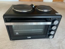 Beko Table Top Mini Oven with Double Hob On Top in Black MSH28B