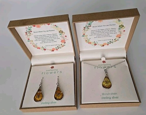 Everlasting flower pendant 925 - flower,